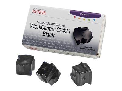 Xerox C2424 Pack Of 3 Black Wax Sticks