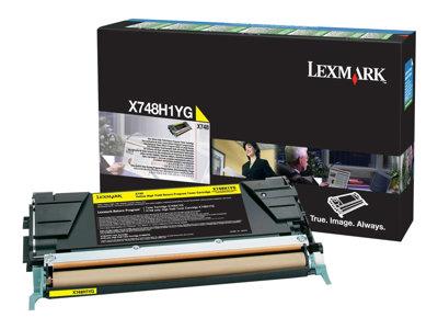 Lexmark X748 Yellow High Yield Return Program Toner