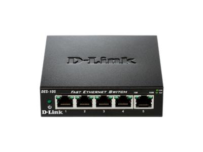 D-Link 5-port 10/100 Metal Housing Desktop Switch