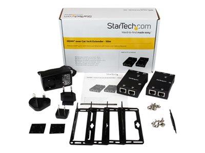 StarTech.com HDMI Over CAT5/CAT6 Extender with Power Over Cable - 165 ft (50m)