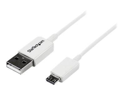StarTech.com 2m White Micro USB Cable - A to Micro B