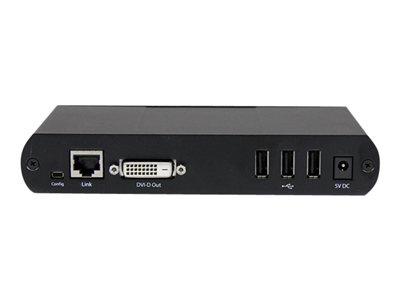 StarTech.com USB DVI over Cat 5e / Cat 6 KVM Console Extender - Uncompressed Video - 330ft (100m)