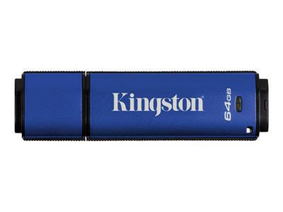 Kingston 64GB  DTVP30/ 256bit AES Encrypted USB 3.0