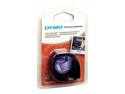 DYMO LetraTag Tape 12mm Plastic Transparent