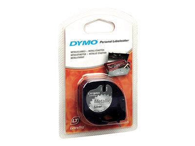 DYMO LetraTag Tape 12mm Metallic Silver
