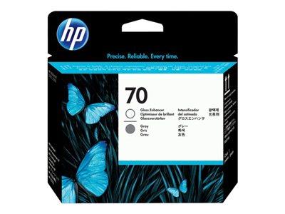 HP 70 Gloss Enhancer and Gray Printhead