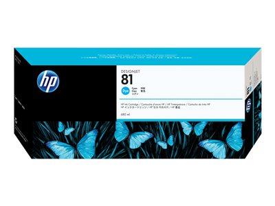 HP 81 680-ml Cyan Dye Ink Cartridge