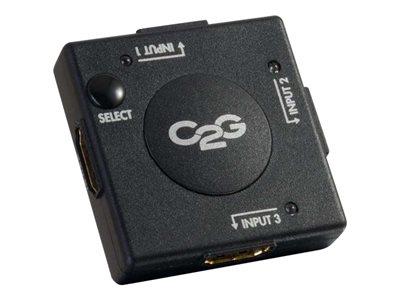 C2G 3-Port HDMI Auto Switch - Video/audio switch - 3 x HDMI