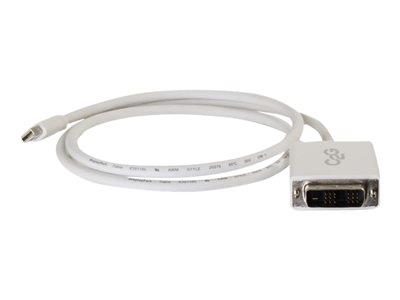 C2G 1m Mini DisplayPort Male to Single Link DVI-D Male Adapter Cable - White