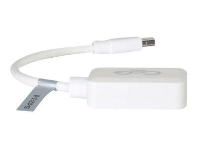 C2G 20cm Mini DisplayPort Male to HDMI Female Adapter Cable - White