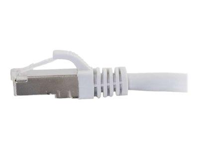 C2G 1m Cat6a Booted Shielded (SSTP) Network Patch Cable – White