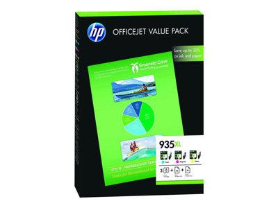 HP 935XL Officejet Value Pack Cyan, Magenta & Yellow Inks