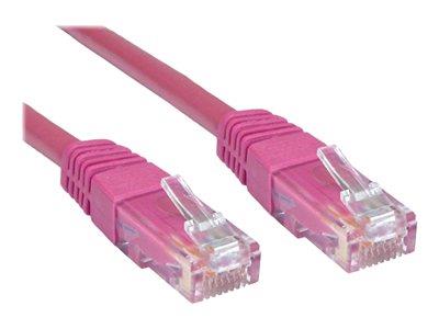 Cables Direct 0.25m CAT 6 UTP PVC Injected Moulded Cable Pink - B/Q 500