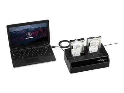 StarTech.com USB 3.0 to 4-Bay SATA 6Gbps Hard Drive Docking Station w/ UASP & Dual Fans