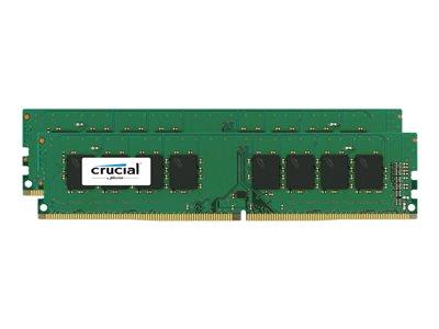 Crucial 8GB Kit (2x4GB) DDR4 2133 MT/s (PC4-17000) CL15 SR x8 Unbuffered DIMM 288pin