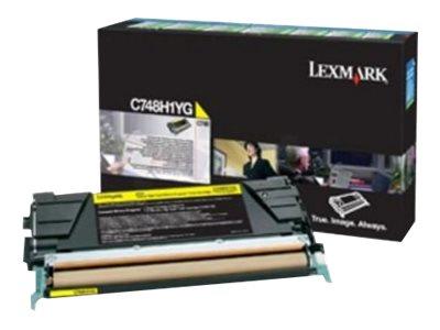 Lexmark C748H3YG Yellow High Yield Toner Cartridge 10k Yield