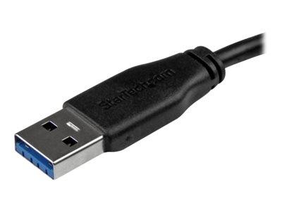 StarTech.com 15cm (6in) Short Slim SuperSpeed USB 3.0 A to Micro B Cable - M/M