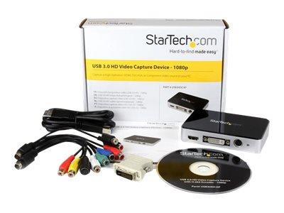StarTech.com USB 3.0 Video Capture Device - HDMI / DVI / VGA / Component HD Video  Recorder (USB3HDCAP)