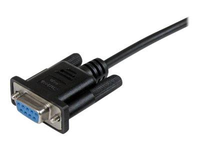 StarTech.com 1m Black DB9 Null Modem Cable