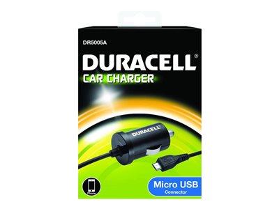 Duracell 1A In-Car Charger With Micro USB Cable