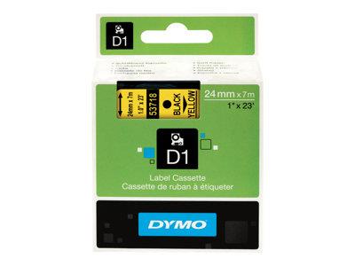 DYMO Tape 24mm Black on Yellow