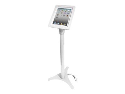 Maclocks iPad Executive Kiosk With Adjustable Floor Stand - White