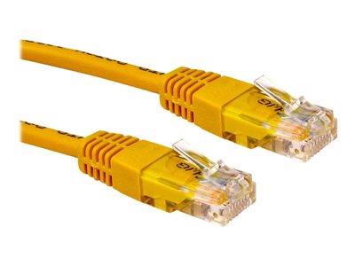 Cables Direct 0.5m Network 5E Patch Lead - Moulded - Yellow - B/Q 250