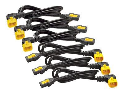 APC Power Cord Kit (6 ea) Locking C13 to C14 (90 Degree)  1.2m