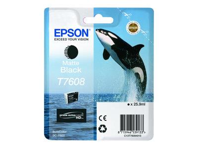 Epson T7608 Matte Black Ink Cartridge SureColor SC-P600 Printers