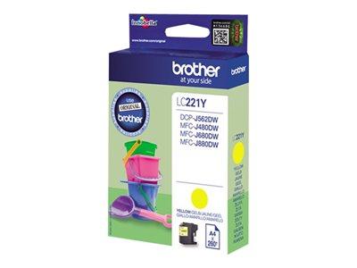 Brother LC221Y Yellow Original Ink Cartridge