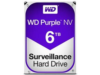 WD Purple NV 6TB Surveillance AV Hard Disk Drive - Intellipower SATA 6 Gb/s 64MB Cache 3.5"