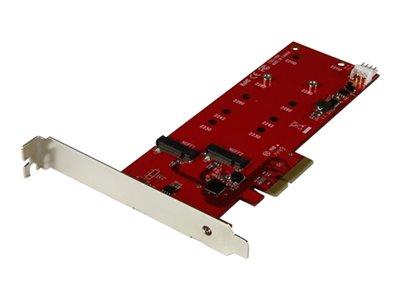 StarTech.com 2x M.2 SSD Controller - PCIe