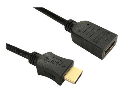 Cables Direct 3 Metre V1.4 HDMI Fast With Ethernet M-F Black B/Q 100