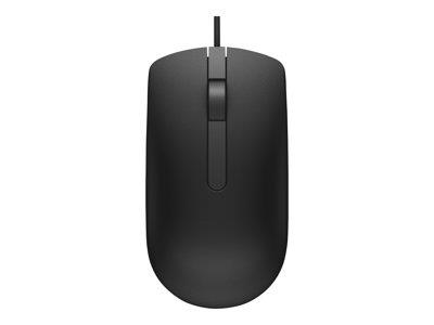 Dell MS116 Mouse Optical Wired USB Black For Lattitude