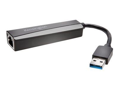 Kensington UA0000E USB 3.0 Ethernet Adapter - Black