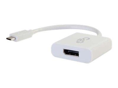 C2G USB C to DisplayPort Adapter Converter 4K - White