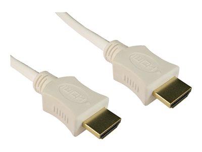 Cables Direct 5m HDMI M-M Copper with Gold Connectors - White BQ-50