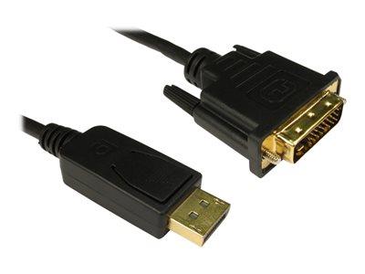 Cables Direct 5m DisplayPort to DVI-D M-M Single Link Black Cable B/Q 35