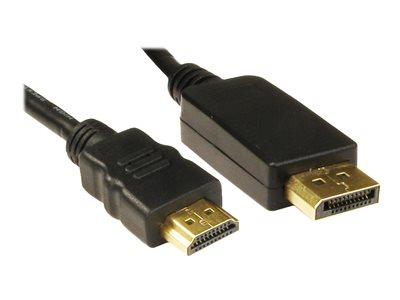 Cables Direct 1m DisplayPort to HDMI M-M Black Cable B/Q 130