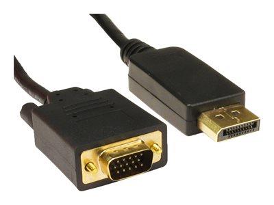 Cables Direct 5m DisplayPort to HD15 VGA M-M Cable Black - B/Q 35