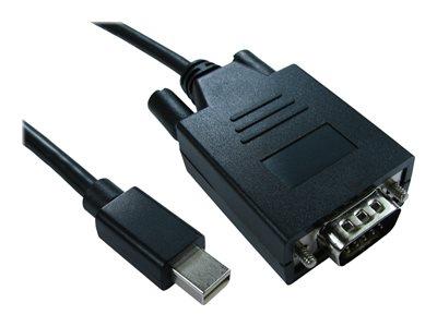 Cables Direct 1m Mini DisplayPort to VGA M-M Cable Black - B/Q 100