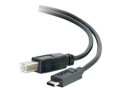 C2G 3m USB 2.0 USB C to USB B Cable M/M - Black