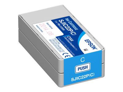 Epson SJIC22P(C): Cyan Ink cartridge for ColorWorks C3500