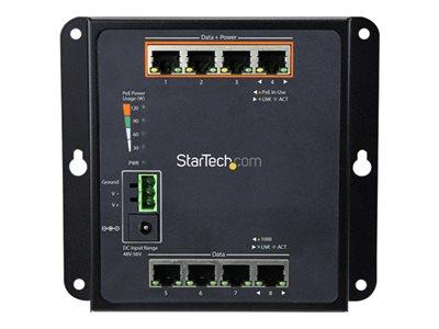 StarTech.com 8-Port (4 PoE+) GbE Switch