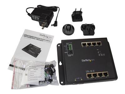 StarTech.com GbE Switch, 8x RJ45 + 2x SFP Ports
