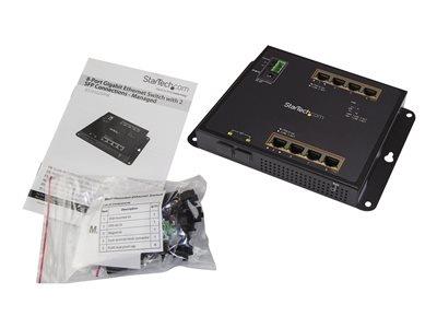 StarTech.com GbE Switch, 8x PoE+ 2x SFP Ports