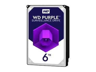 WD 6TB Purple 3.5" SATA 6Gb/s 5400RPM 64MB Surveillance Drive