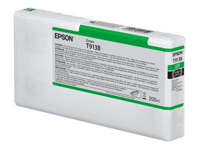 Epson T913B - 200 ml - green - original - ink cartridge -