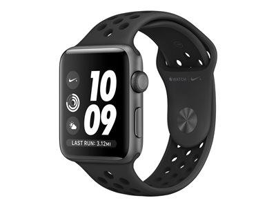 Apple Watch Nike+ Series 3 GPS, 42mm Space Grey Aluminium Case with Anthracite/Black Nike Sport Band
