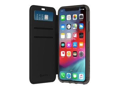 Griffin Survivor Clear Wallet for iPhone X/Xs - Black/Clear